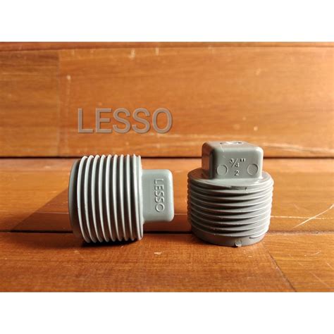 Jual Plug PVC Lesso 3 4 Inch Dop PVC Drat Luar Penutup Fitting