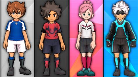 INAZUMA ELEVEN GO GALAXY All Team Uniforms Locations Nintendo 3DS