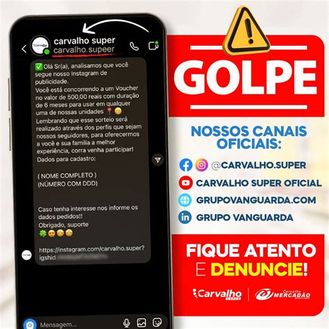 Alerta não caia em Golpes de perfis fakes nas redes sociais Grupo