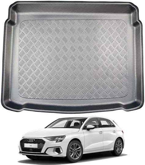 FSW Tailored Mats Fits AUDI A3 2012 2020 SPORTBACK BOOT MAT Black