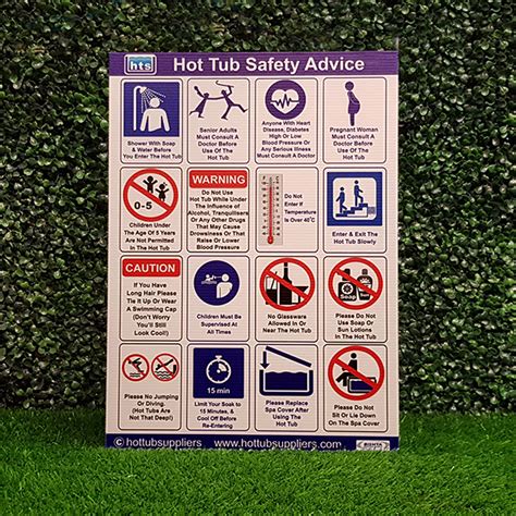 Correx Hot Tub Safety Poster A3 Hot Tub Suppliers Hot Tub Advice