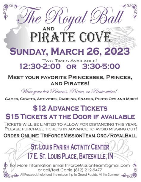 Royal Ball And Pirate Cove Batesville Area Chamber Of Commerce