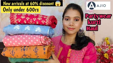 💕ajio Partywear Kurti Kurta Haul 💕avassa Partywear Kurti Haul 💕ajio