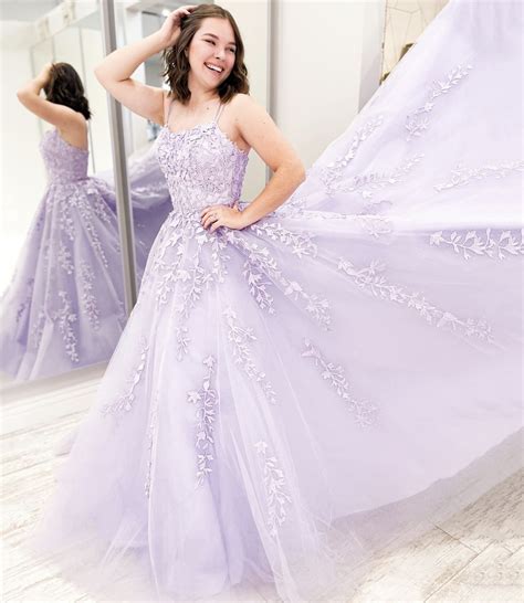 Purple Tulle Lace Long Prom Dress A Line Evening Gown On Storenvy