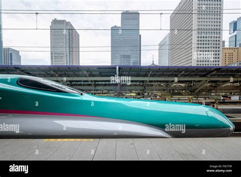 Hayabusa E5 Shinkansen Bullet Train Of East Japan Railways At Tokyo