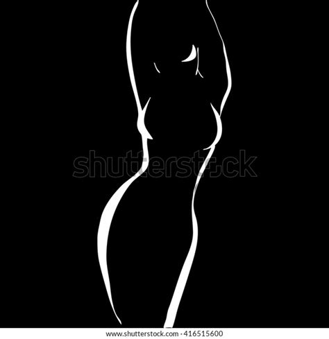 Artistic Nude Body Black White Over Royalty Free Licensable Stock