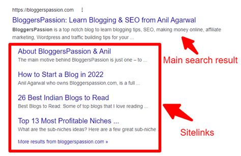 How To Quickly Get Google Sitelinks For Your Site In