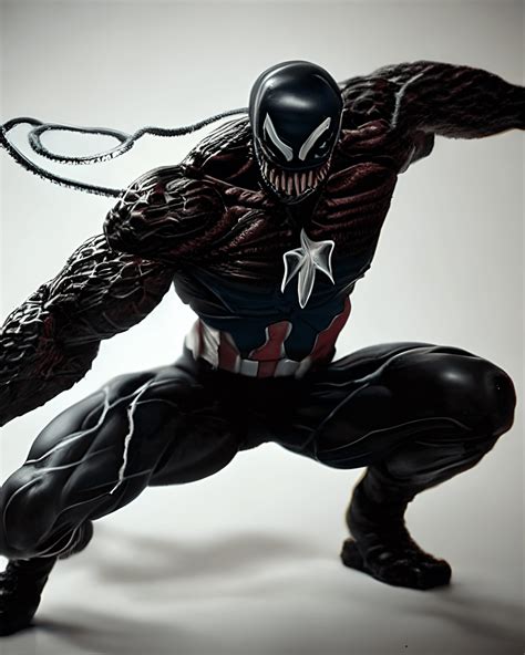 Venom Captain America Symbiote Graphic · Creative Fabrica