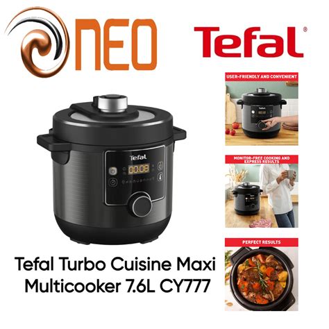 Tefal Turbo Cuisine Maxi Multicooker 7 6L CY777 2 YEARS WARRANTY