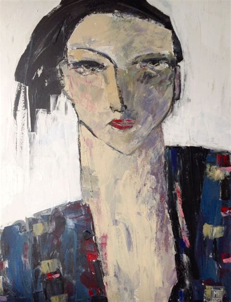 Michèle Anne Brosseau acrylique sur toile Abstract figure art