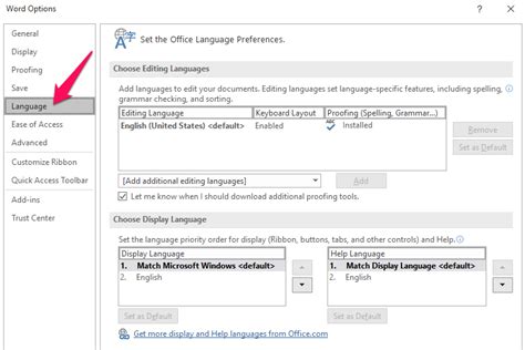 How To Change The Language In Microsoft Word Software Accountant