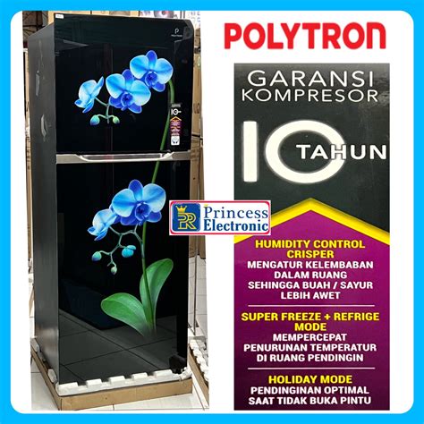 Polytron Kulkas 2 Pintu Belleza Varia Big Liter 300 Liter Prm 430mob