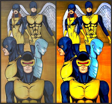 X Men The Original Five By Ginger Ling On Deviantart