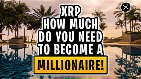 XRP RIPPLE How Much XRP Do You Need To Become A Millionaire YouTube