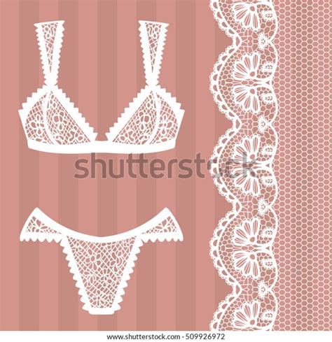 Hand Drawn Lingerie Panty Bra Set Stock Vector Royalty Free