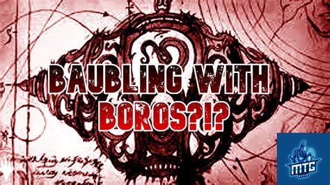 Further Adventures Of DRC And Bauble Does It Boros Modern Boros