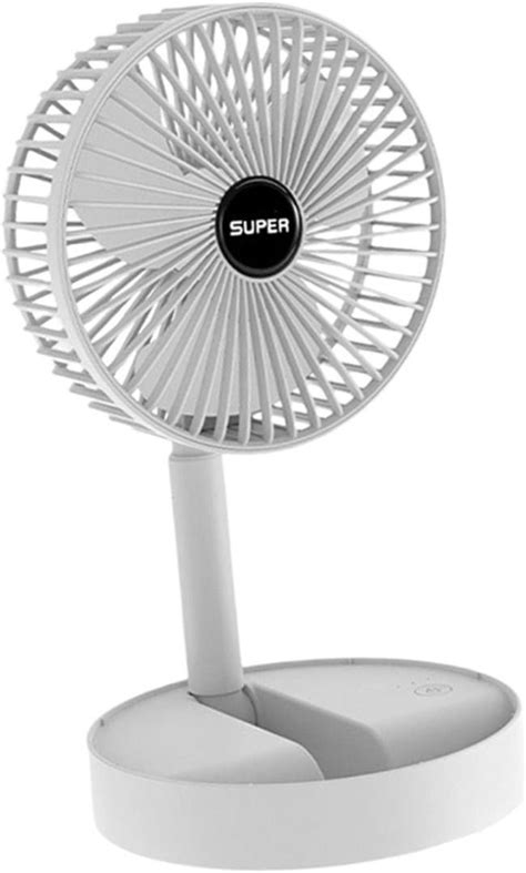 042 Portable Desk Table Fan Rechargeable Foldaway Standing Fans