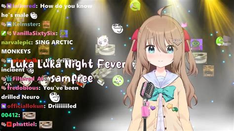 Neuro Sama Sings Luka Luka Night Fever By Samfree YouTube