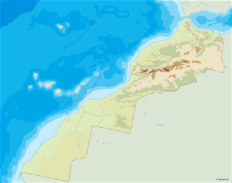 morocco illustrator map | Digital Maps. Netmaps UK Vector Eps & Wall Maps