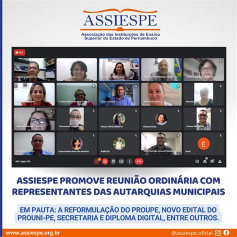 Assiespe Associa O Das Institui Es De Ensino Superior De Pernambuco