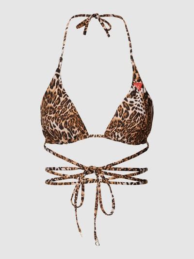 Kup Online Guess G Ra Bikini Ze Zwierz Cym Nadrukiem Jasnobr Zowy