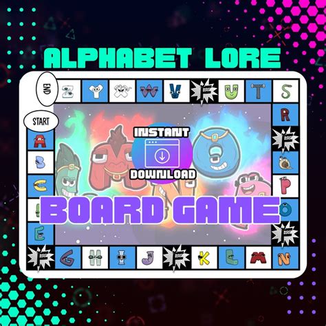 Printable Alphabet Lore Board Game defeat Letter - Etsy