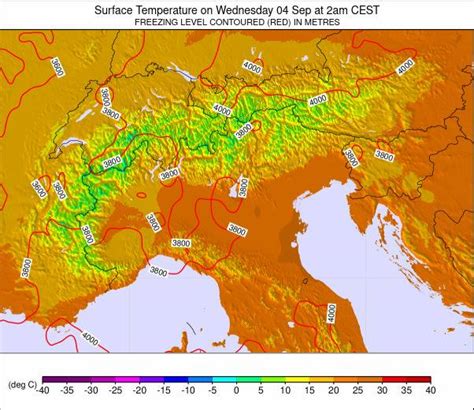 Alps Temperature Forecast