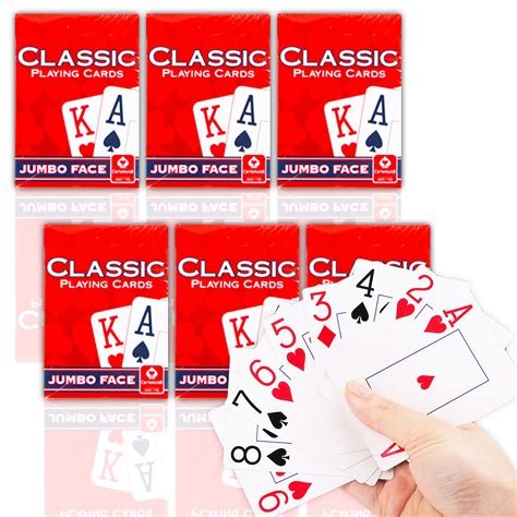 Buy Jumbo Playing Cards Large Print for Seniors, Adults ~ Playing Cards ...