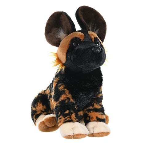 Wild Republic Cuddlekins African Wild Dog Stuffed Animal, 12 Inches