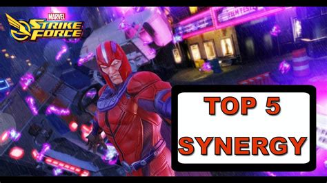 2019 Top 5 Synergy Marvel Strike Force Youtube