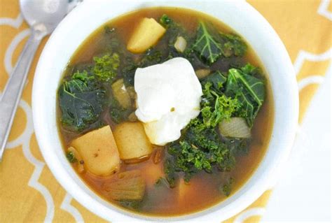 Instant Pot Smoky Potato And Kale Soup Recipe