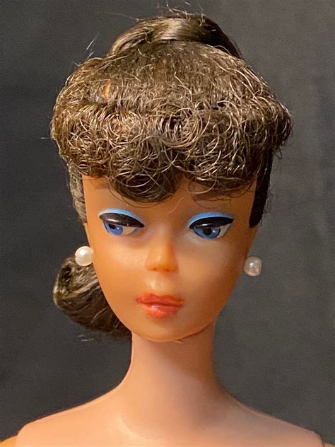 Vintage 6 Brunette Ponytail Barbie Mint No Box Doll Peddlar