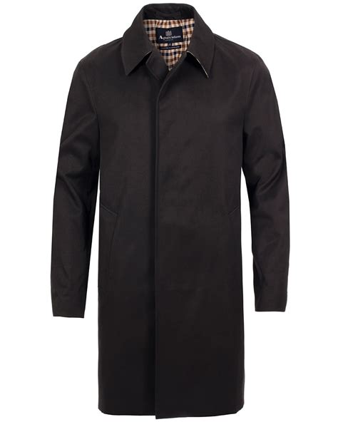 Aquascutum Broadgate Raincoat Black Hos