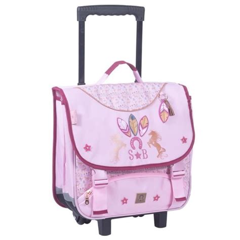 Cartable à roulettes STALLA BIANCA Cheval 38 CM Appaloosa Cdiscount