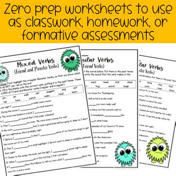 Past Tense Unit For ESL Middle And High School TPT