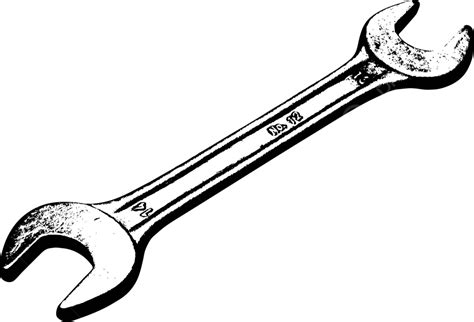 open  wrench drawing