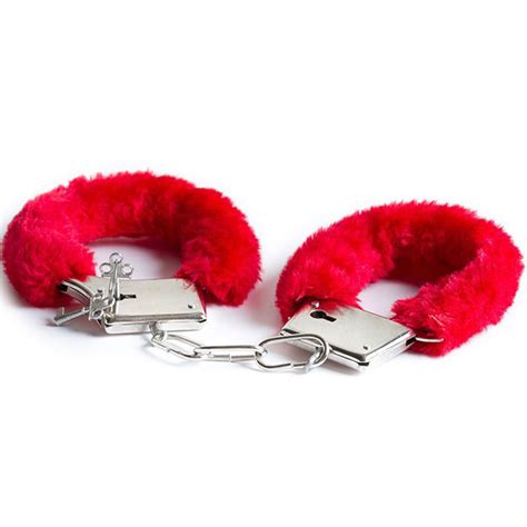 Algemas De Metal Erotica Revestida Pelucia Sexual Chaves Divers O Sex Shop Fantasia De Policia