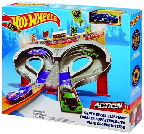 Hot Wheels Action Super Speed Blastway Exclusive Track Set Mattel Toys ToyWiz