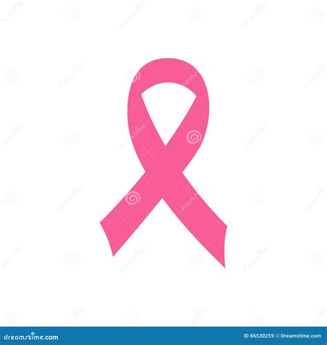 Pink Ribbon Stock Vector Illustration Of Disease Concept 86530259