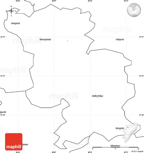 Blank Simple Map of MADADENI (O)