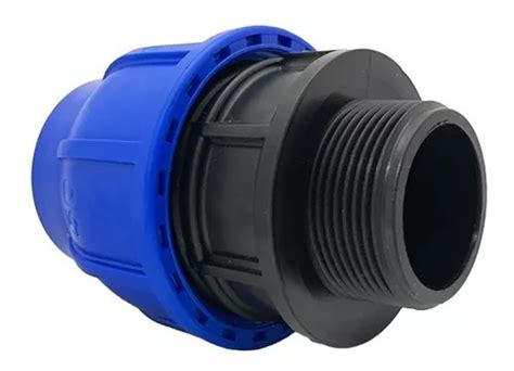 Adaptador Compressão Rosca Macho Pe 50x1 1 2 Para Tubo Pead