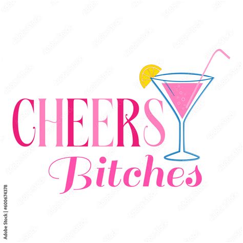 Vektorov Grafika Cheers Bitches Wedding Bachelorette Party Hen