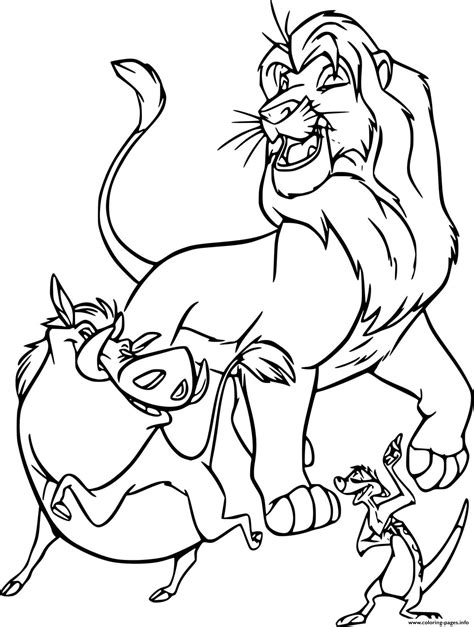 Lion King Timon And Pumbaa Colouring Pages Clip Art Library Porn Sex