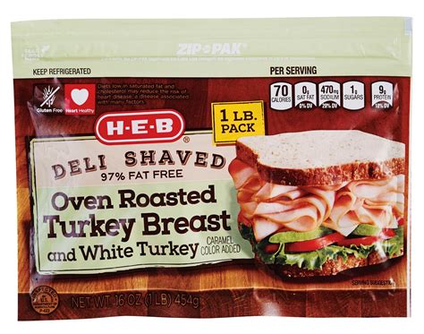 H E B Deli Shaved Oven Roasted Turkey Lunch Meat Shop Meat At H E B