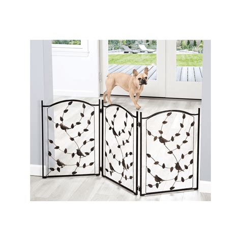 Freestanding Metal Folding Pet Gate Large Portable Panels For Dog