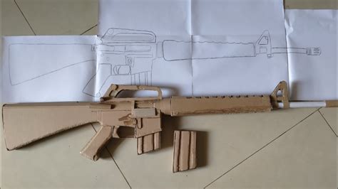 Cardboard M16 A1 Youtube