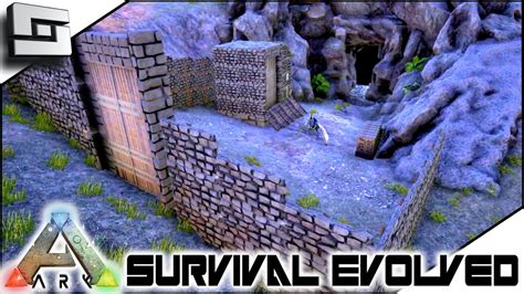 Ark Survival Evolved Chitin Cave Outpost S E Gameplay Youtube