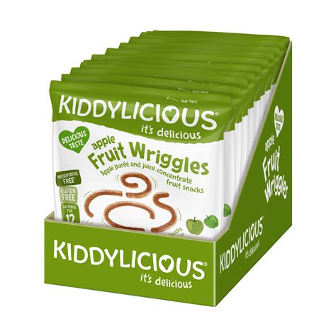 Kiddylicious Apple Fruit Wriggles Multi Pack 18 X 12g Shop Today