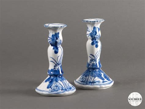 Bougeoirs en porcelaine Soubrier Louer Objets déco Jouet XXe