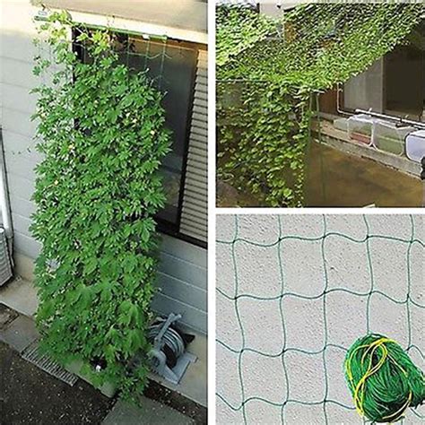 2 7 1 8m Garden Green Nylon Trellis Netting Climbing Bean Plant Nets Grow Fence